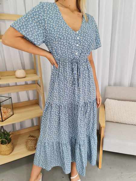 STACEY DRESS - BLUE